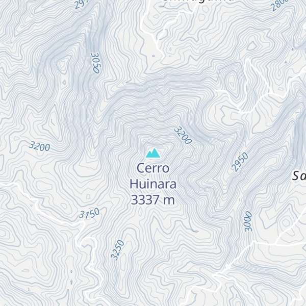 Map of Cerro Huinara
