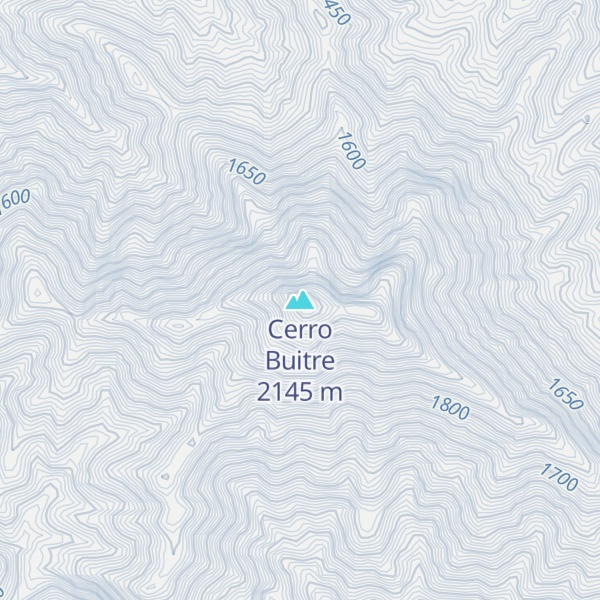 Map of Cerro Buitre