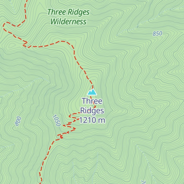 Map of Three Ridges