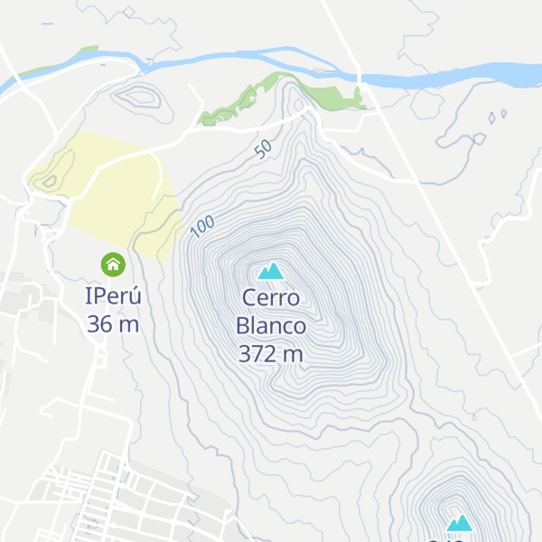 Map of Cerro Blanco