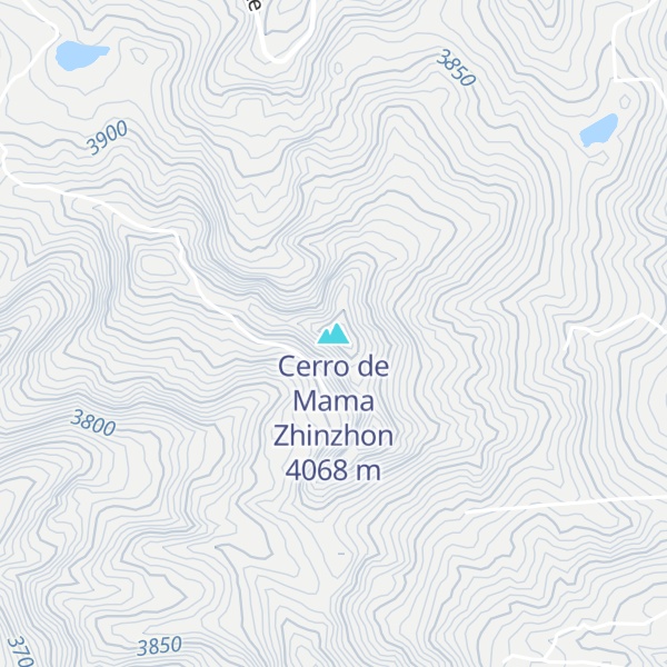 Map of Cerro de Mama Zhinzhon