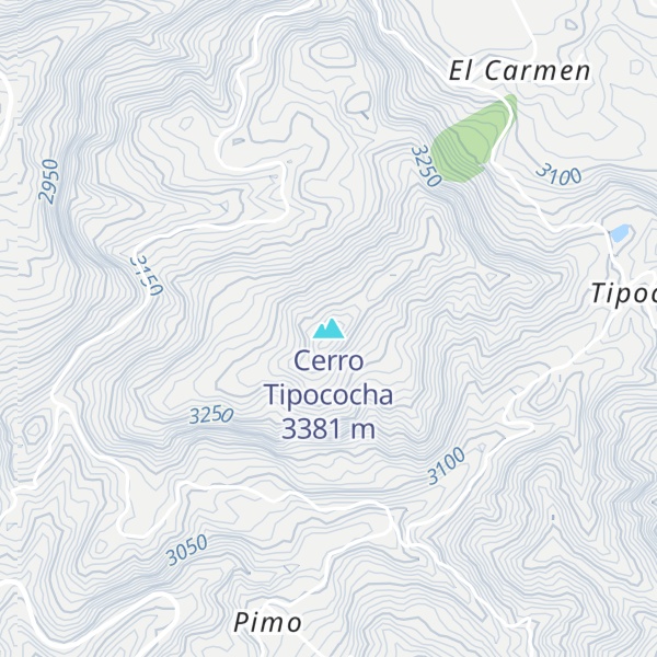Map of Cerro Tipococha