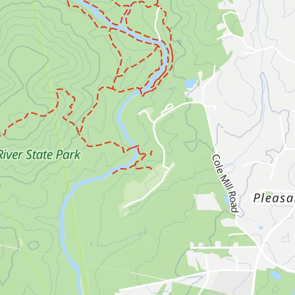 Map of Eno River State Park Visitor Center