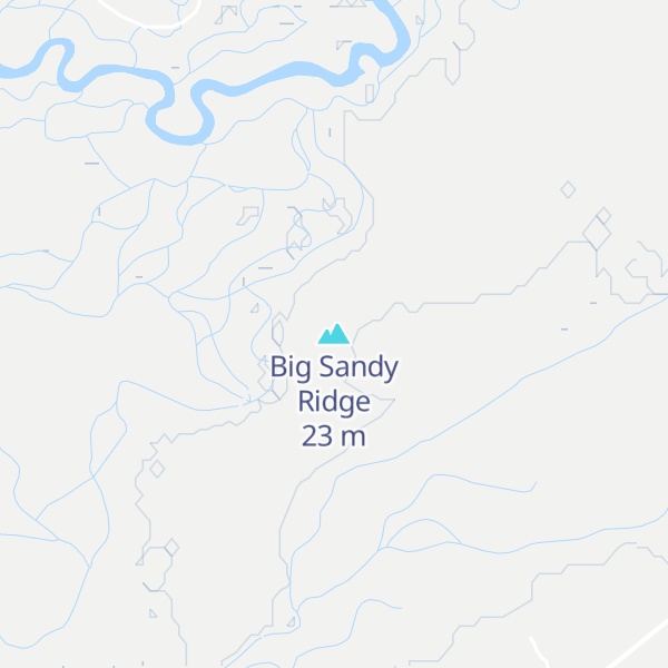 Map of Big Sandy Ridge