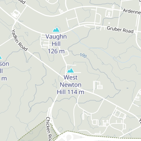 Map of West Newton Hill