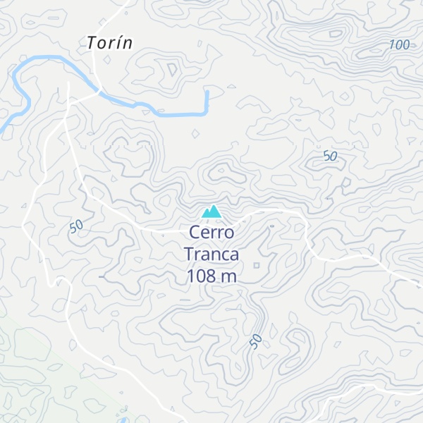 Map of Cerro Tranca