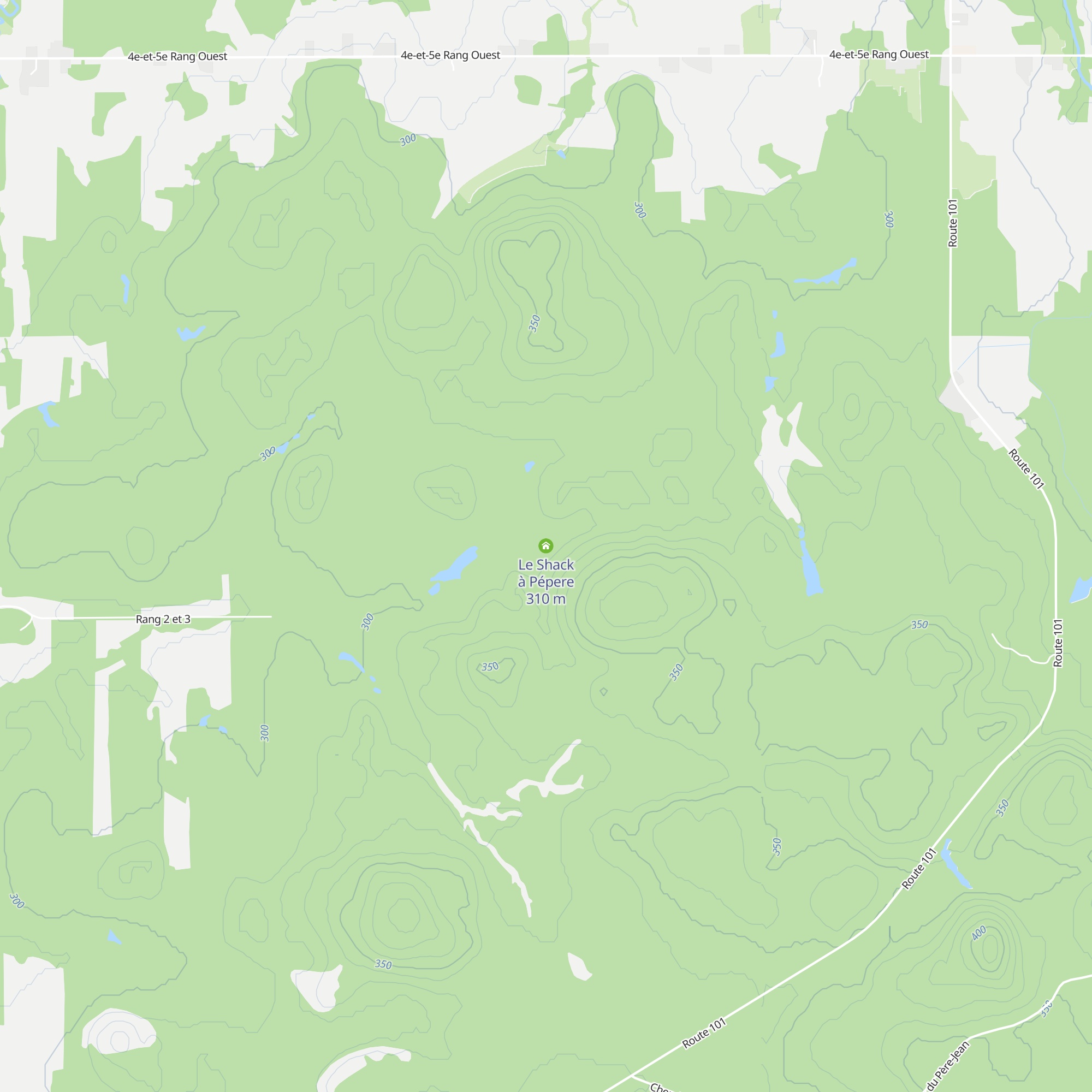 Le Shack à Pépere map