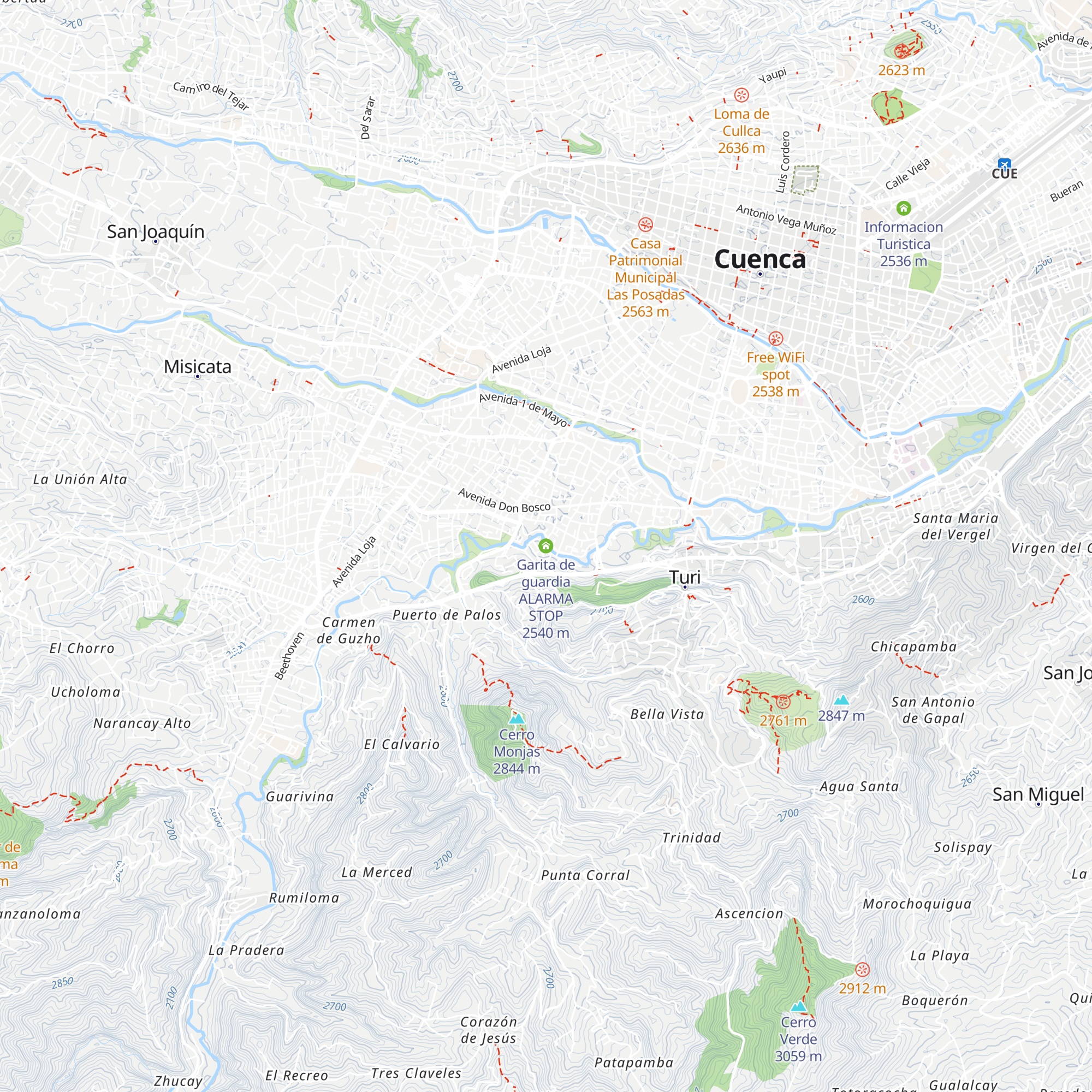 Garita de guardia ALARMA STOP map