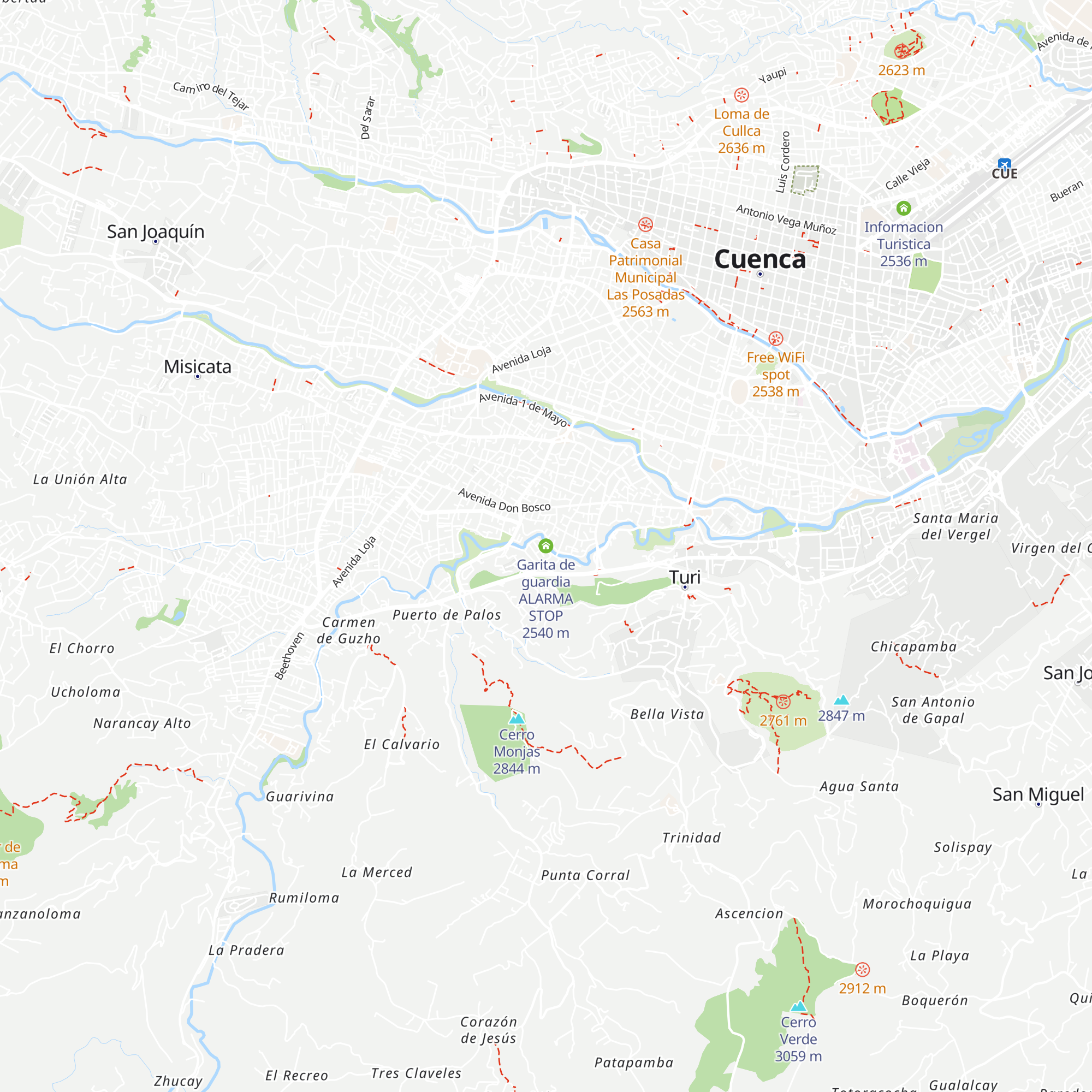 Garita de guardia ALARMA STOP map