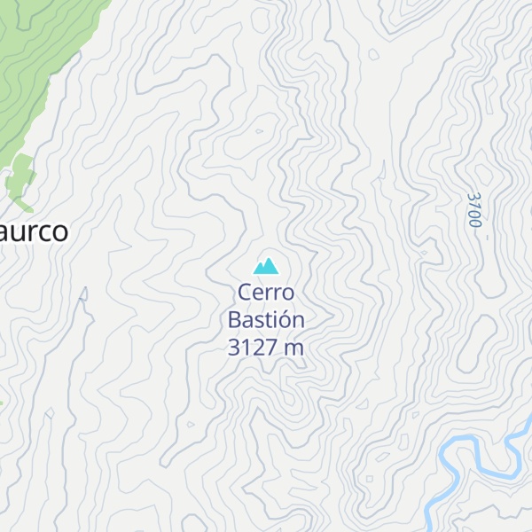 Map of Cerro Bastión