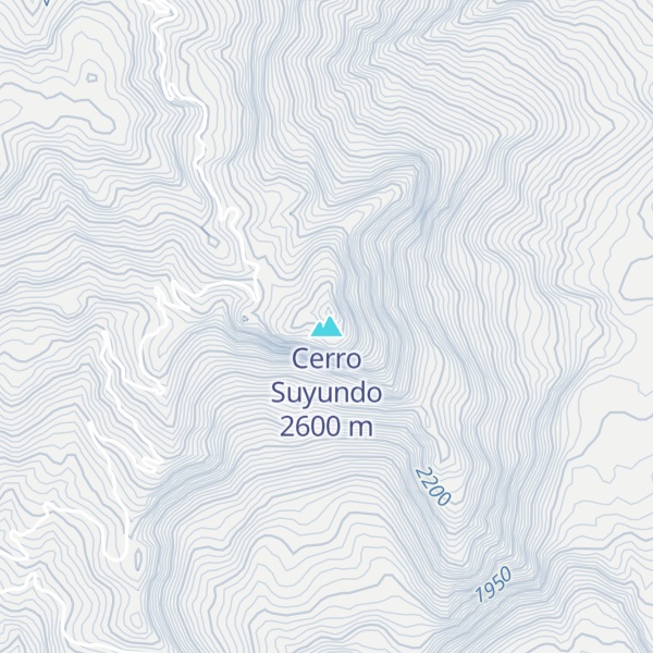 Map of Cerro Suyundo