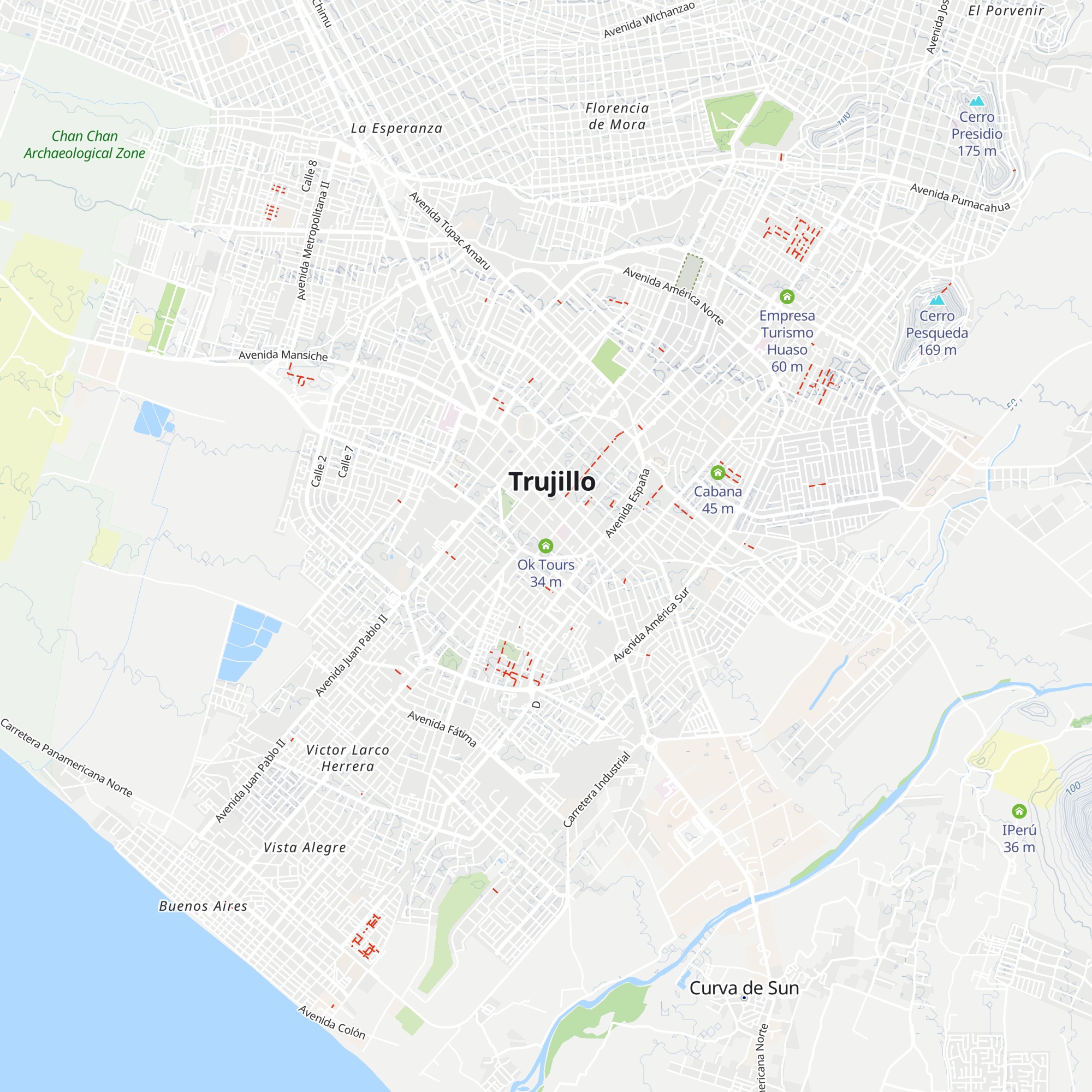 Ok Tours map