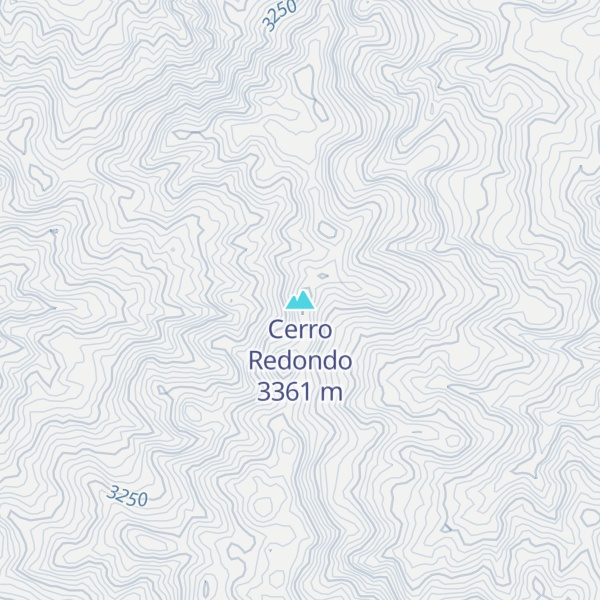 Map of Cerro Redondo