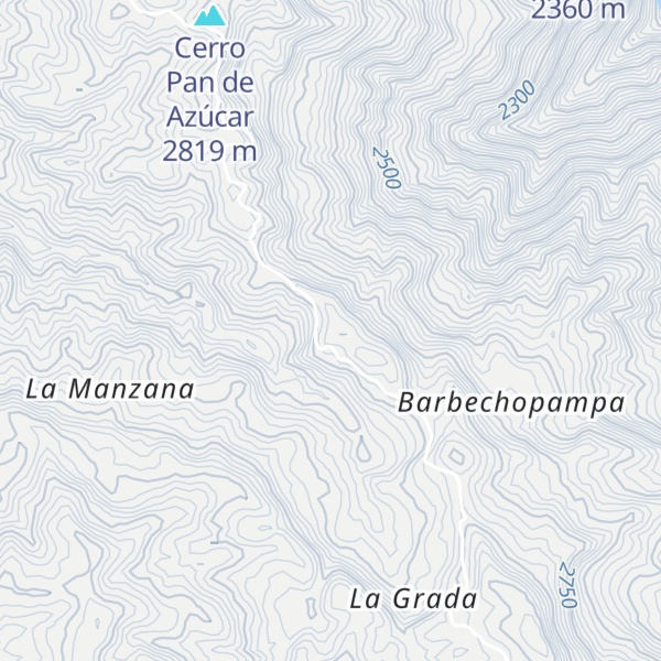 Map of Cerro Las Barbacobas