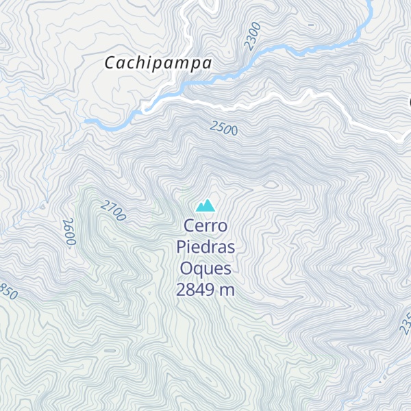 Map of Cerro Piedras Oques