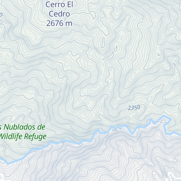 Map of Cerro El Palmo