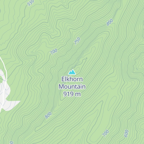 Map of Elkhorn Mountain