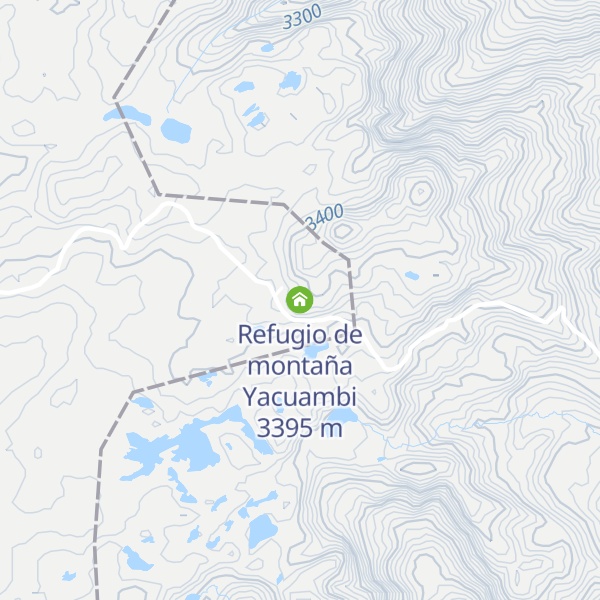 Map of Refugio de montaña Yacuambi