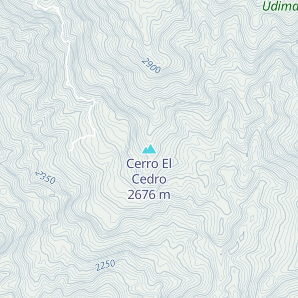 Map of Cerro El Cedro