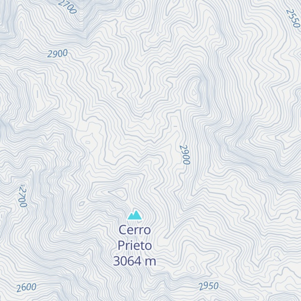 Map of Cerro Yocales