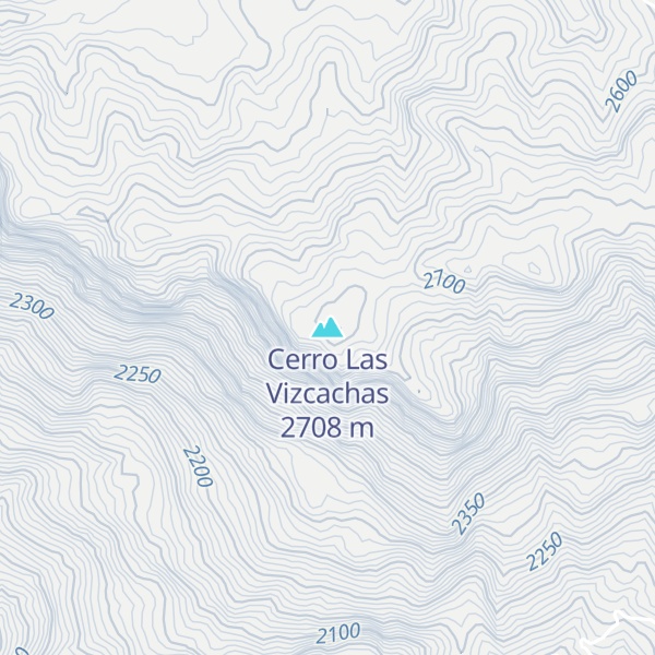 Map of Cerro Las Vizcachas