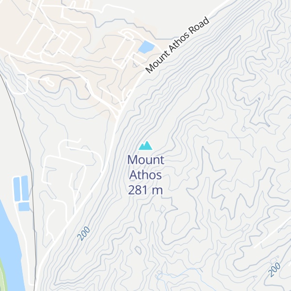 Map of Mount Athos