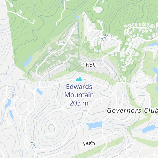 Map of Edwards Mountain