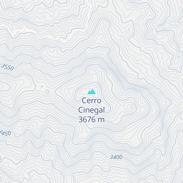 Map of Cerro Cinegal