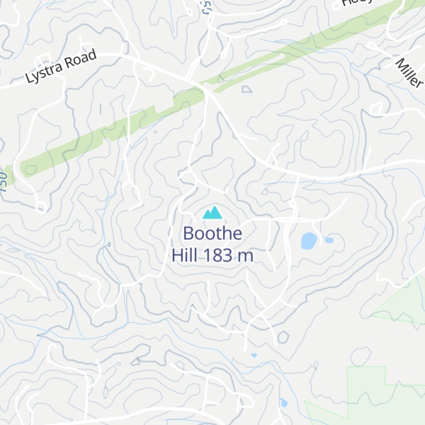 Map of Boothe Hill