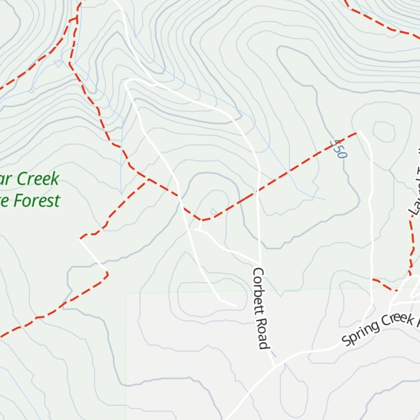 Map of Beartown Rocks