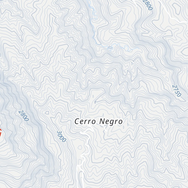 Map of Cerro Peña Blanca