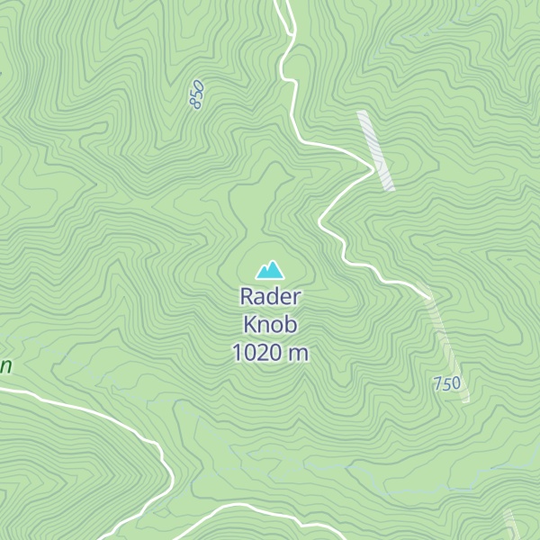 Map of Rader Knob