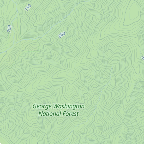 Map of Chestnut Ridge