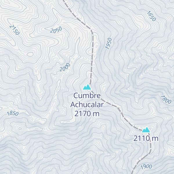 Map of Cumbre Achucalar