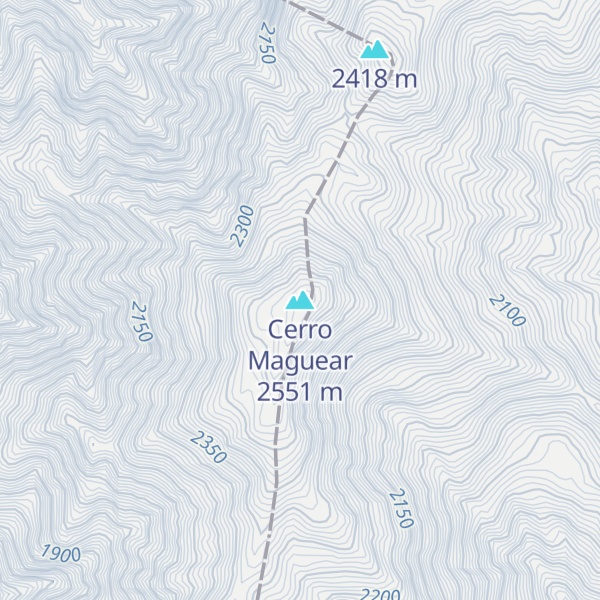 Map of Cerro Maguear