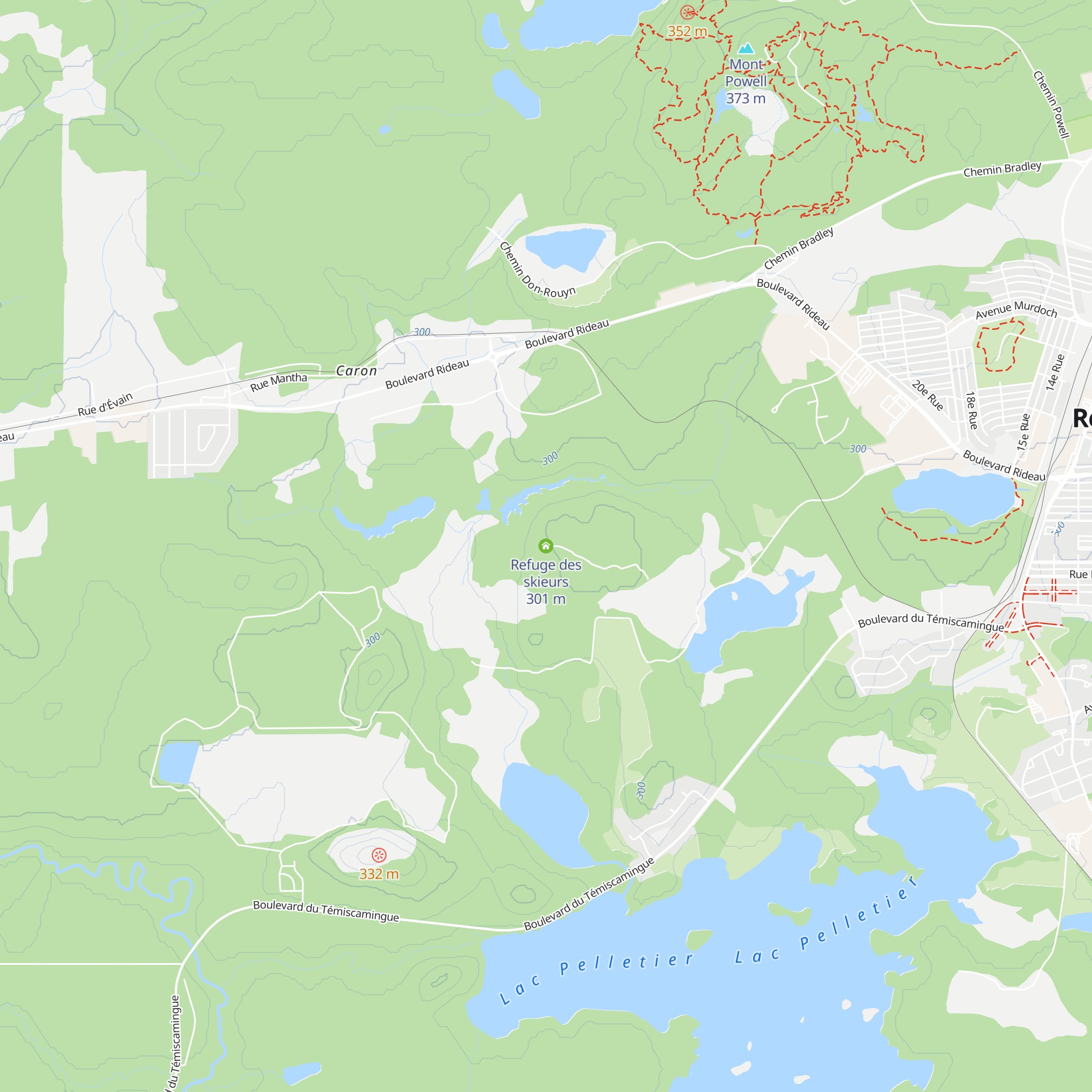 Refuge des skieurs map