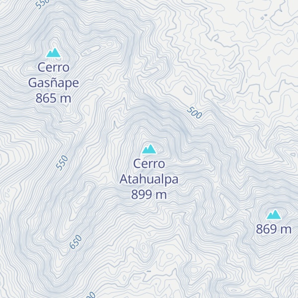 Map of Cerro Atahualpa
