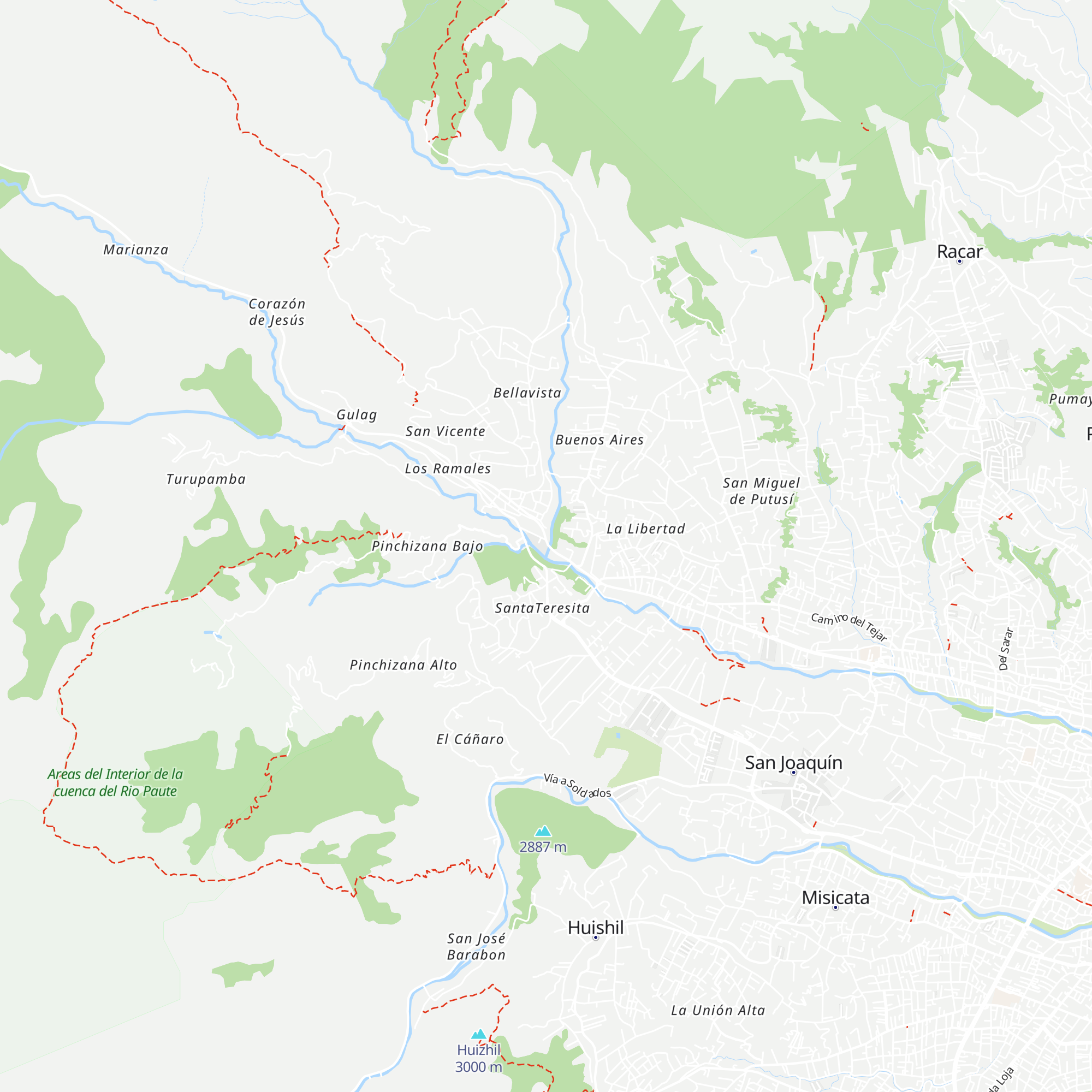 Cabañas Cabogana map
