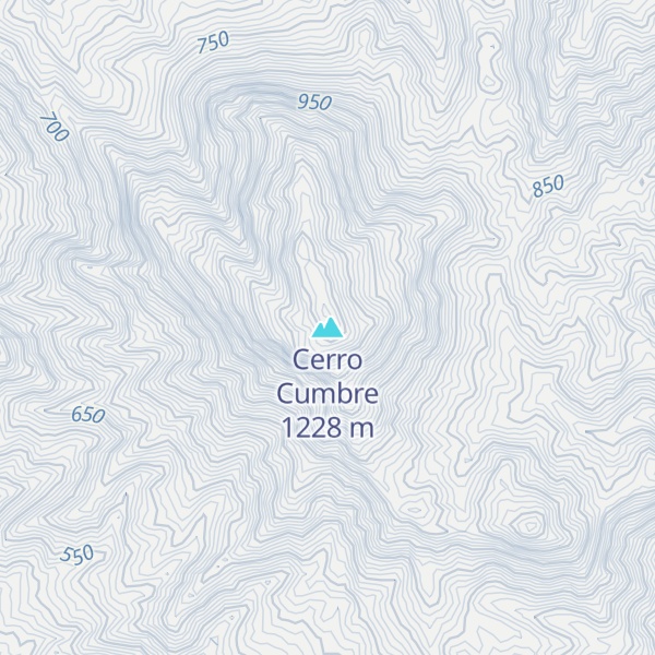 Map of Cerro Cumbre