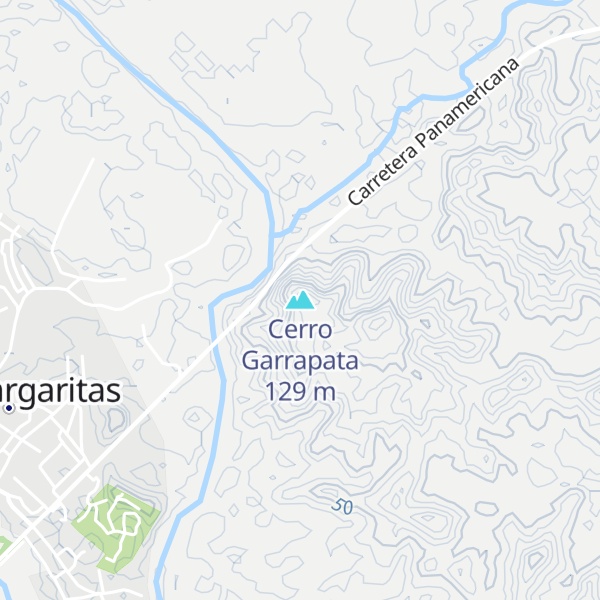 Map of Cerro Garrapata