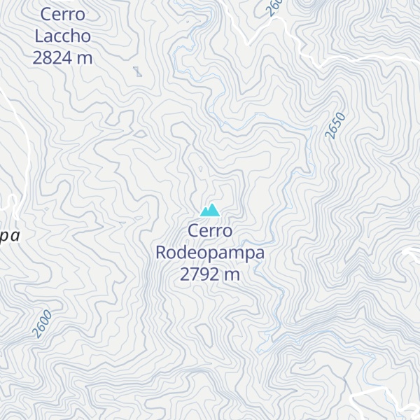 Map of Cerro Rodeopampa