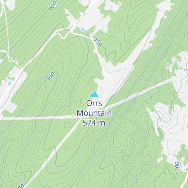 Map of Orrs Mountain