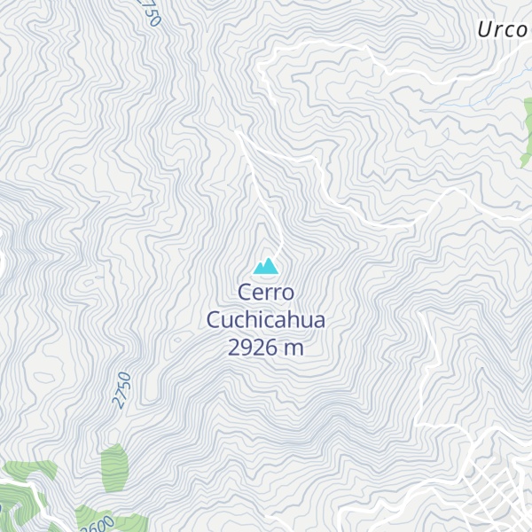 Map of Cerro Cuchicahua
