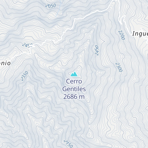 Map of Cerro Gentiles