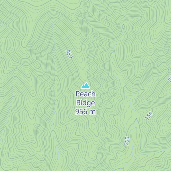 Map of Peach Ridge