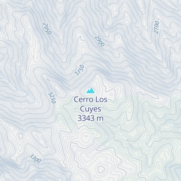 Map of Cerro Los Cuyes