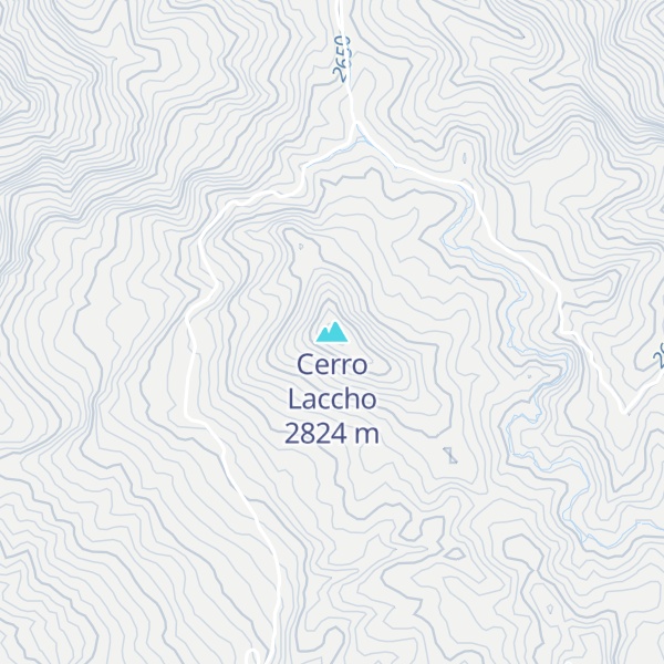 Map of Cerro Laccho