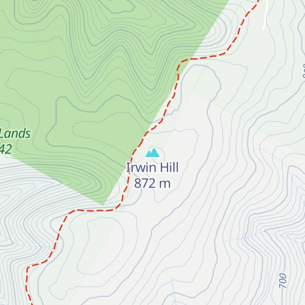 Map of Irwin Hill