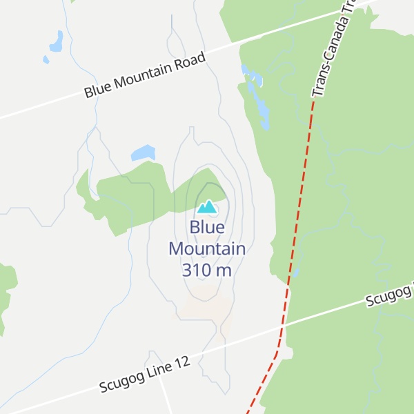 Map of Blue Mountain
