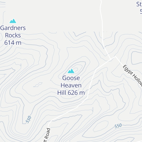 Map of Goose Heaven Hill